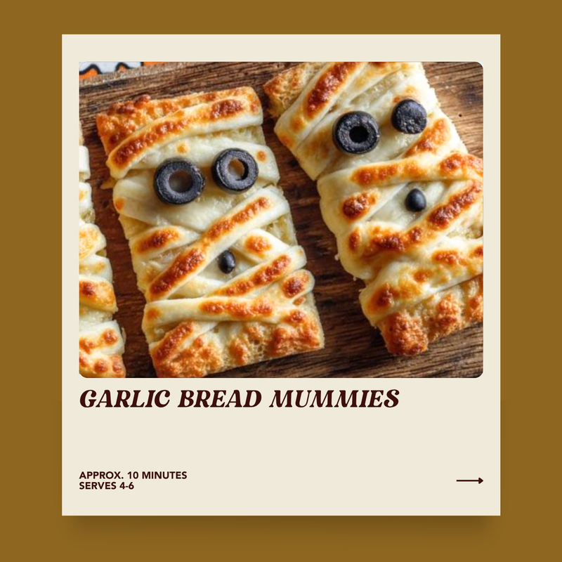 Garlic Bread Mummies