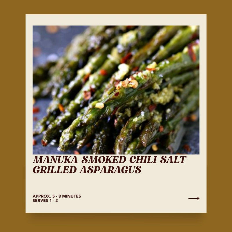 Manuka Smoked Chili Salt Grilled Asparagus