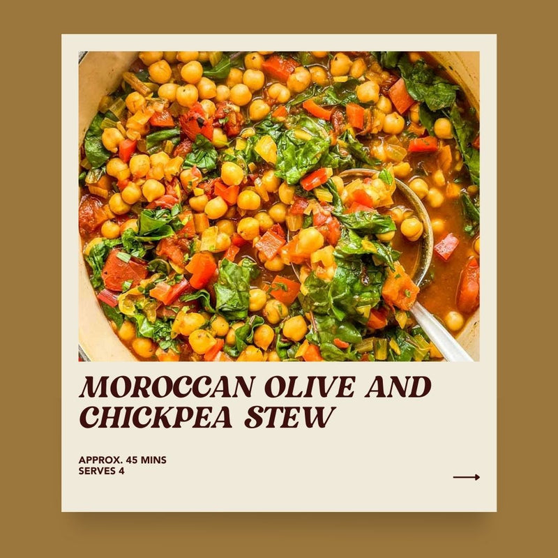 Moroccan Olive and Chickpea Stew