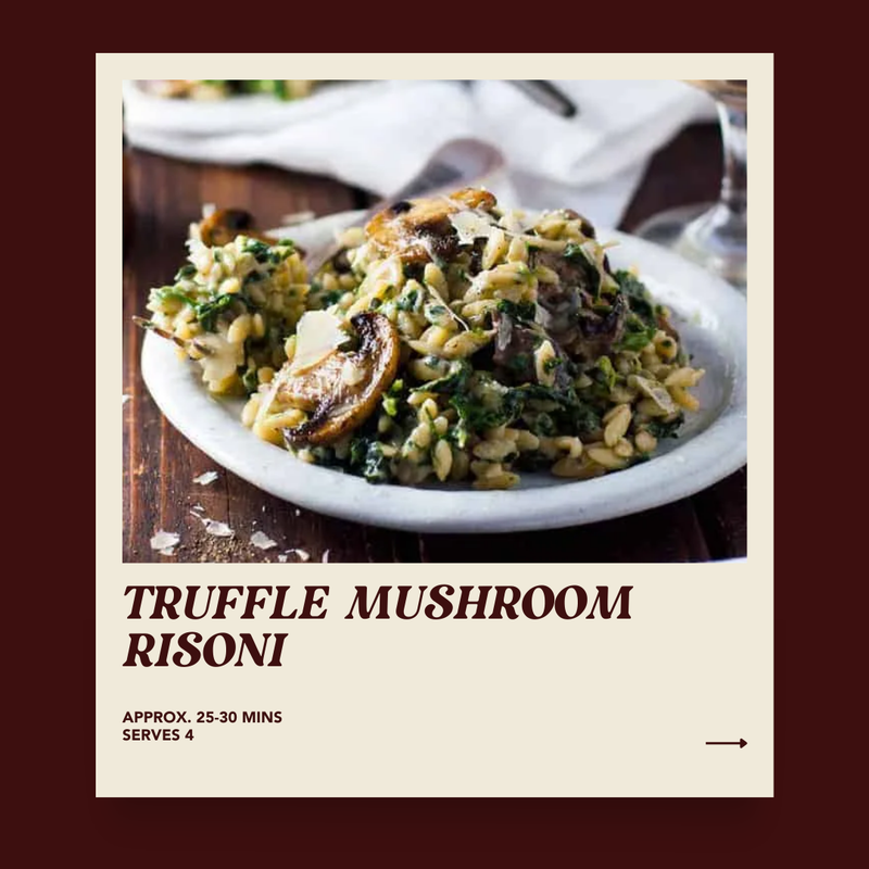Truffle Mushroom Risoni