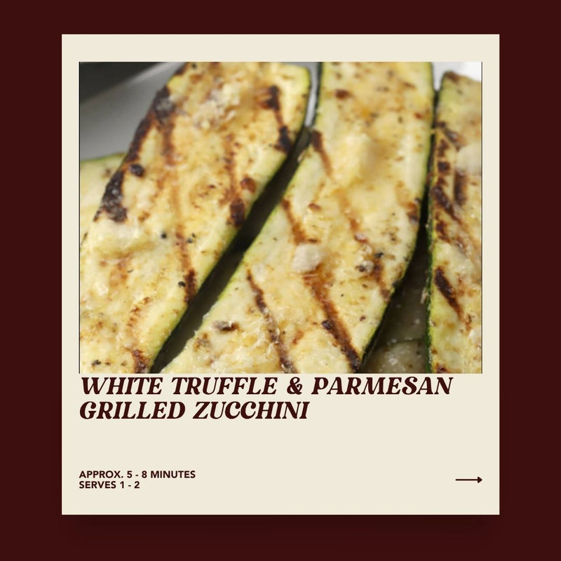 White Truffle & Parmesan Grilled Zucchini