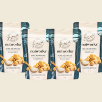 Four-Pack of Lightly Salted Roasted Macadamia Nuts – Premium Snack with Natural Rock Salt