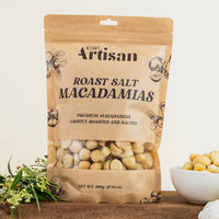 Kiwi Artisan Roast Salt Macadamias - 500g bag