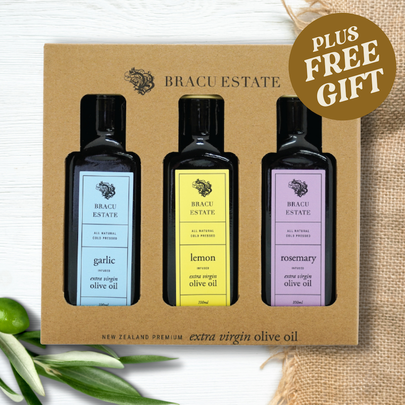 Infused Extra Virgin Olive Oil Gift Pack + FREE GIFT