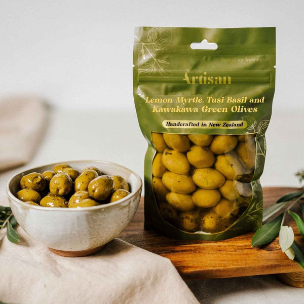Lemon Myrtle & Kawakawa Infused Olives – Kiwi Artisan
