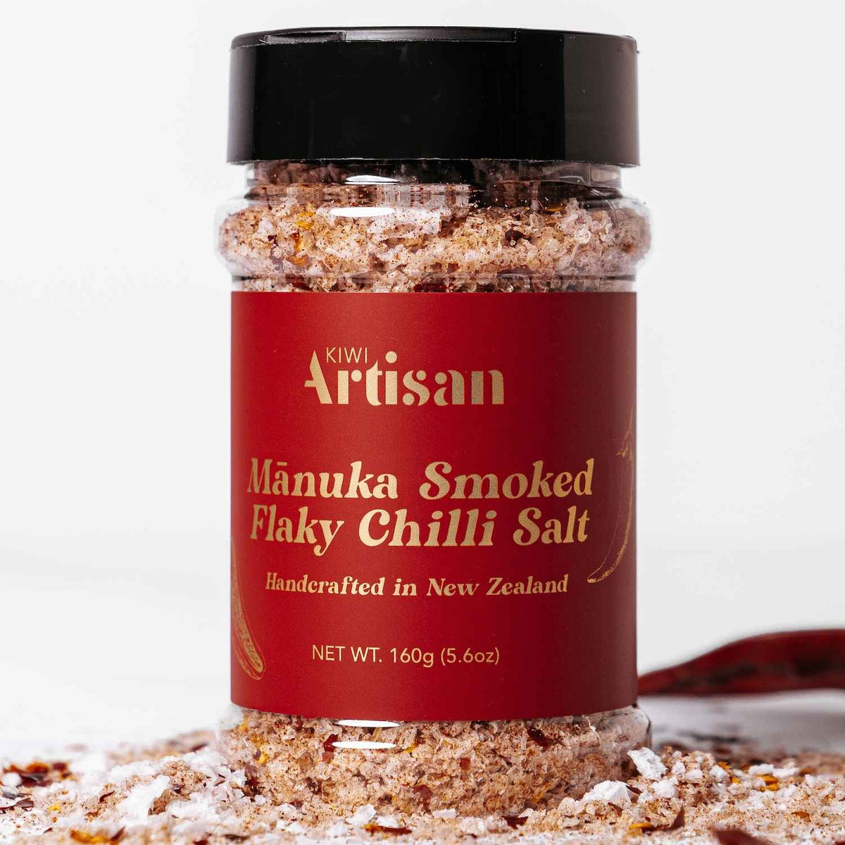Smoked chilli salt with Manuka wood and sea salt
