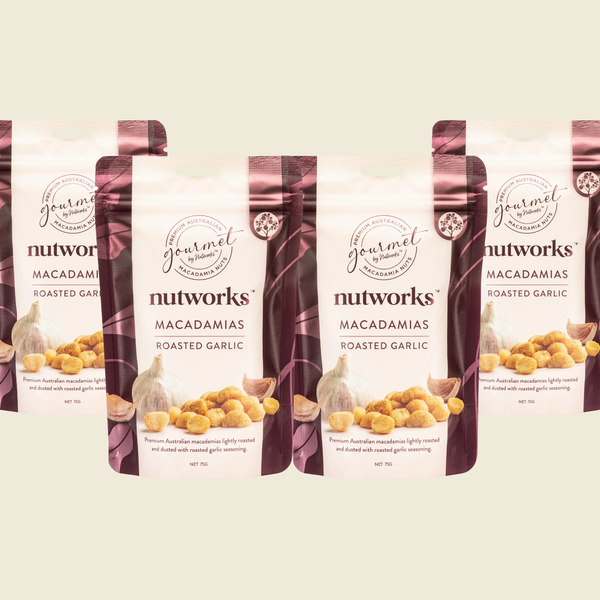 Nutworks Roasted Garlic Macadamias 75g