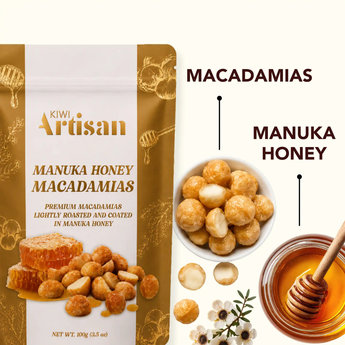 Manuka Honey Macadamias