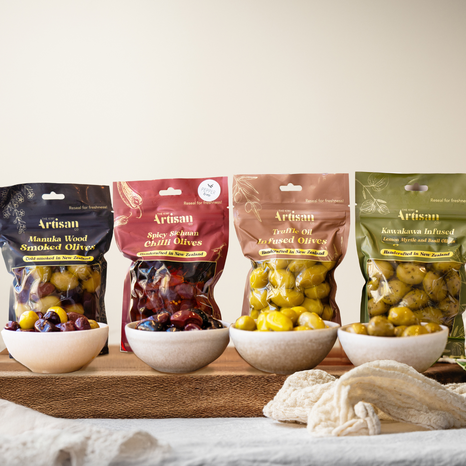 Infused Olive Range Four-Pack – Kiwi Artisan