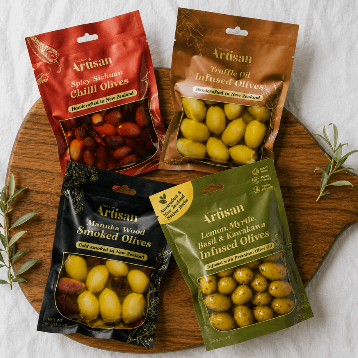 Infused Olive Range Four-Pack